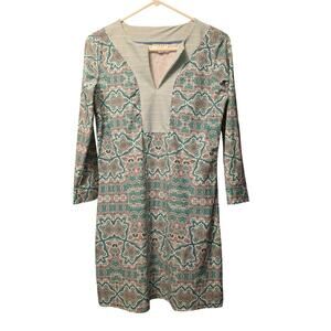 Cabana Life medallion print long sleeve dress